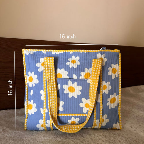 Daisy cotton tote