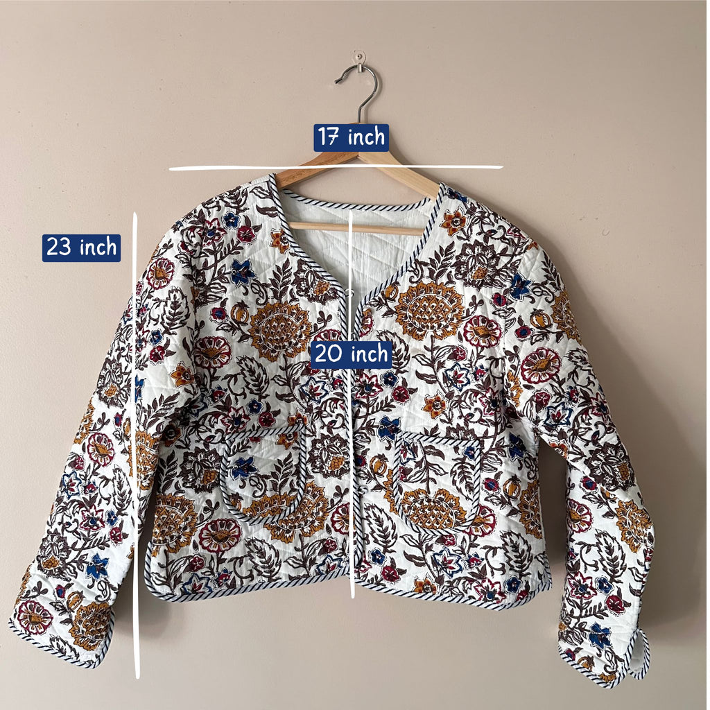 Cropped quilted jacket