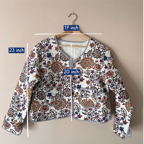 Cropped quilted jacket