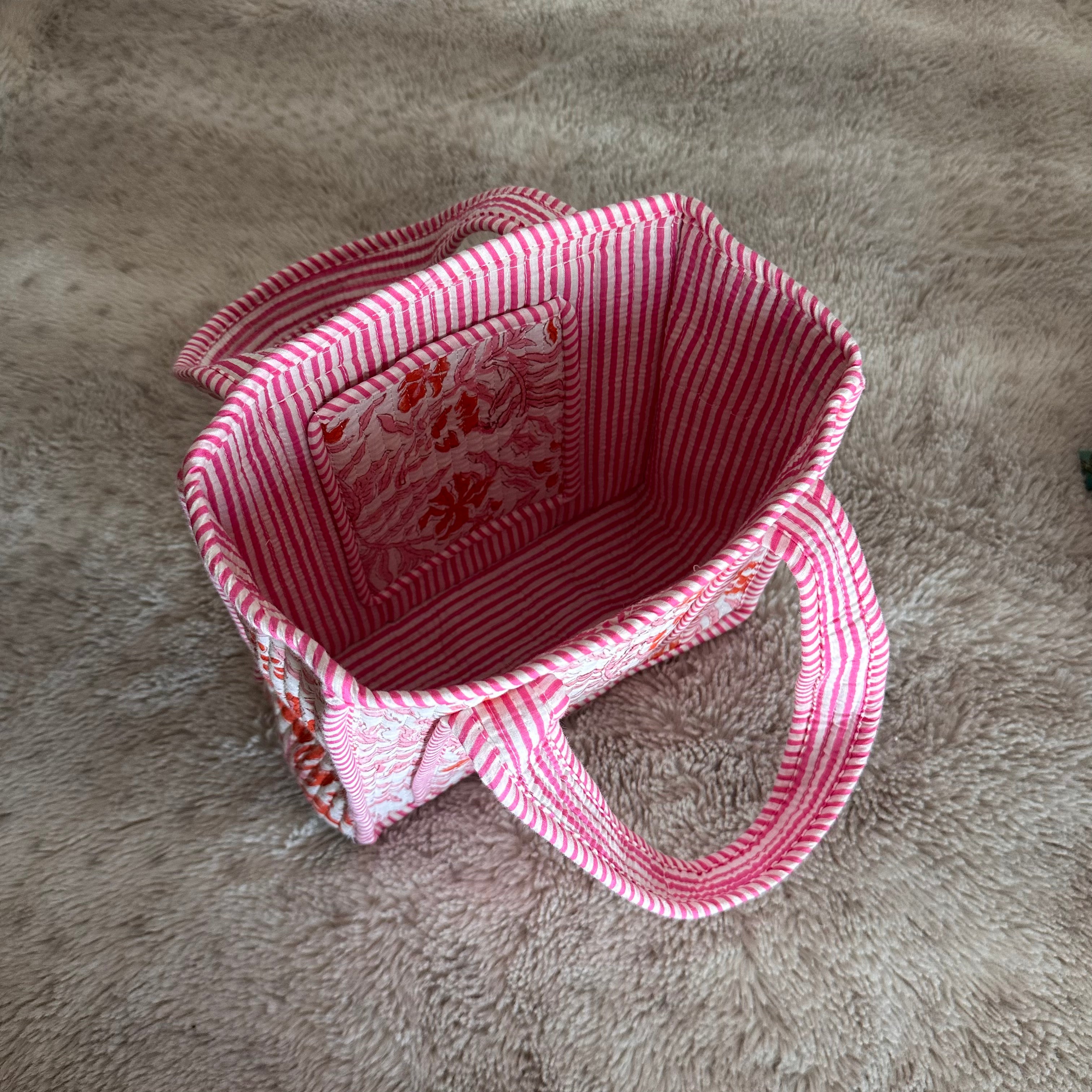 Mini pink tote