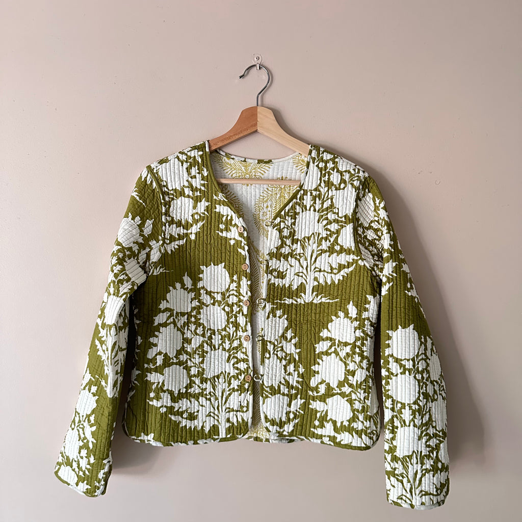 Reversible quilted jacket